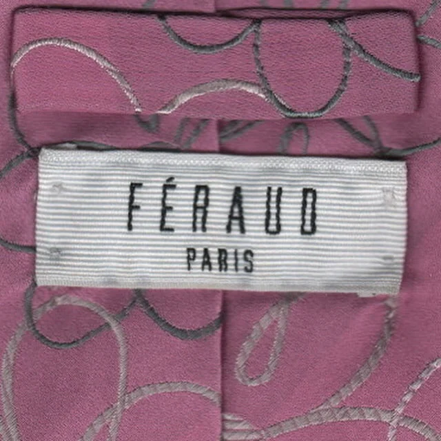 Stylish men's tie with a trendy chevron design-Feraud tie