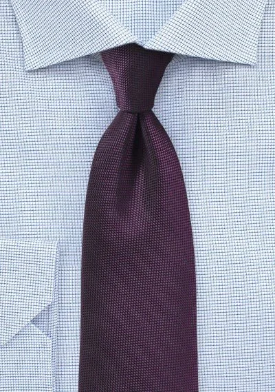 Men's tie with luxurious silk for a smooth finish-Grape Purple MicroTexture Necktie