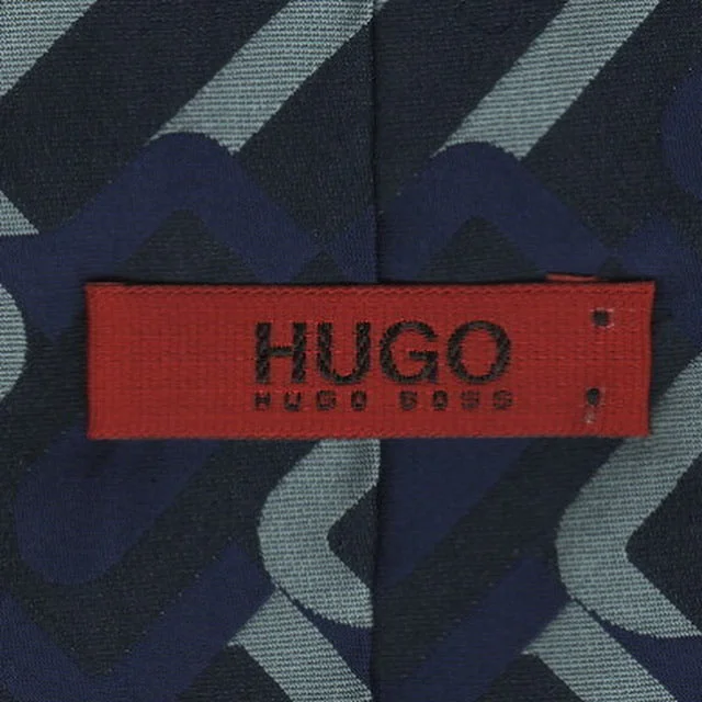 Stylish men's silk tie for holiday parties-Hugo tie