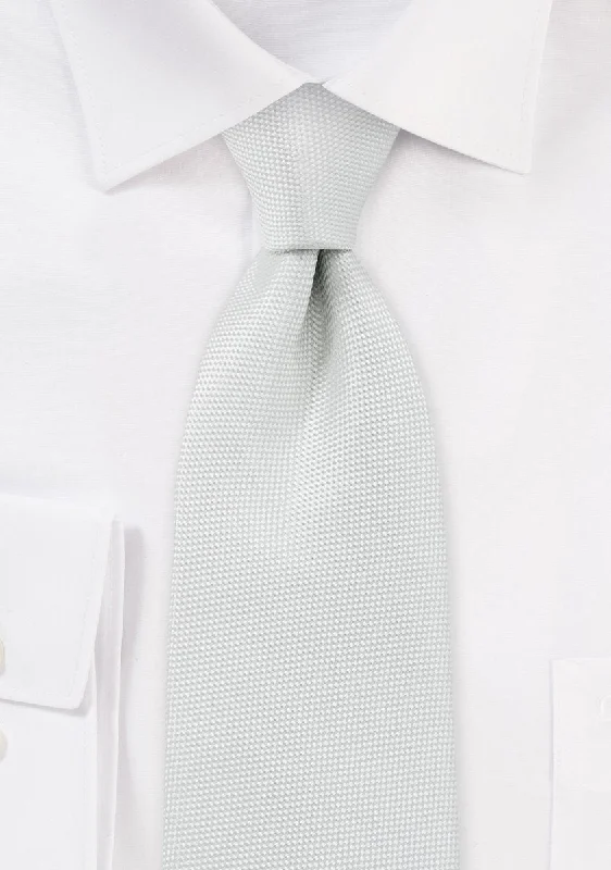 Unique men's tie for anniversary parties-Ivory MicroTexture Necktie