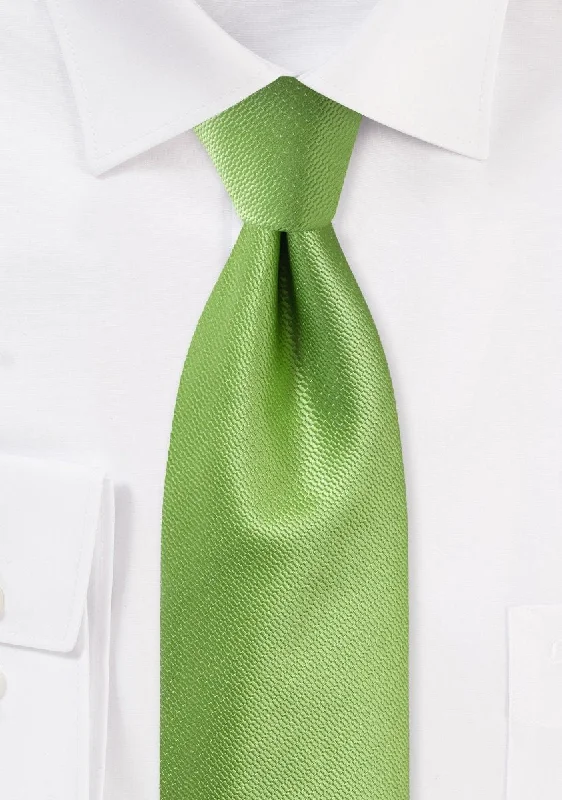 Classic men's tie for a polished, professional appearance-Kiwi Green Small Texture Necktie