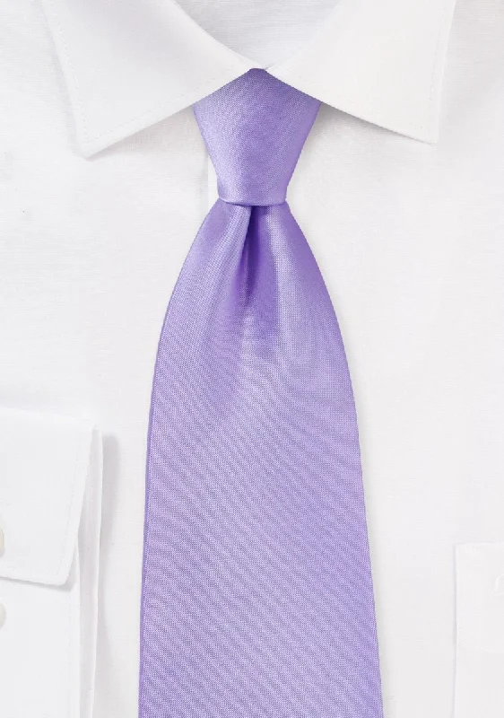 Men's tie with a professional, sleek finish-Lavender Solid Necktie