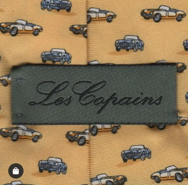 Men's silk tie for upscale dinners-Les Copains tie