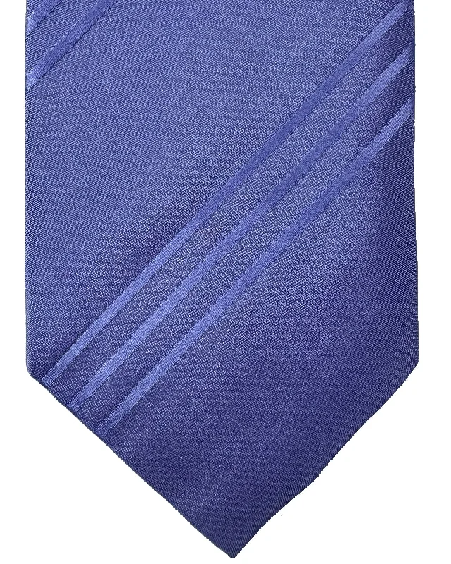 Men's silk tie with fine texture for business-Luigi Borrelli Sevenfold Tie Lilac Stripes ROYAL COLLECTION - SALE