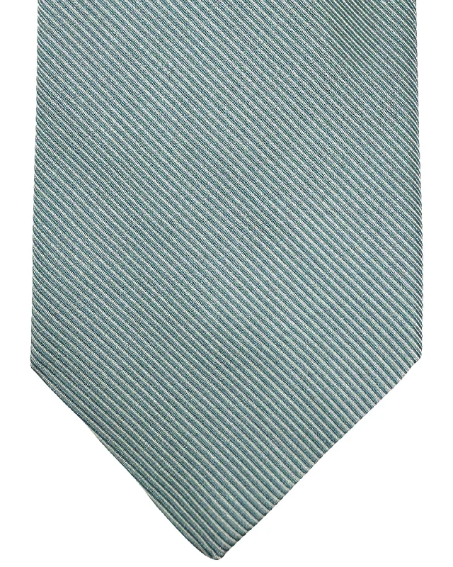 Best tie for weddings with bold patterns-Luigi Borrelli Silk Tie Blue Silver Grosgrain