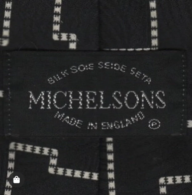 Classic men's tie with fine pinstripes-Michelsons tie