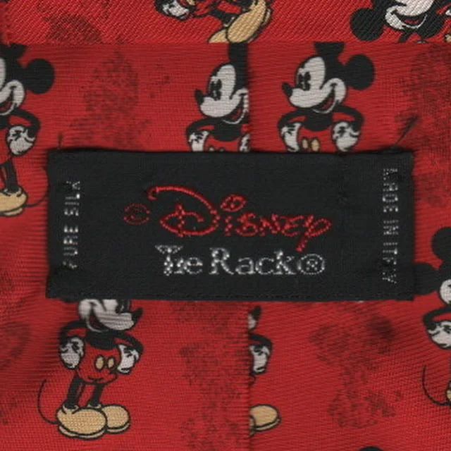 Men's tie for formal gatherings with floral designs-Mickey Mouse tie