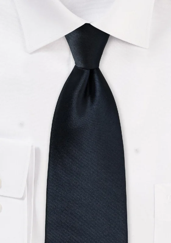 Stylish men's tie for business and social events-Midnight Solid Necktie