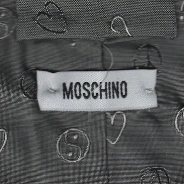 Men's tie for formal and elegant affairs-Moschino tie