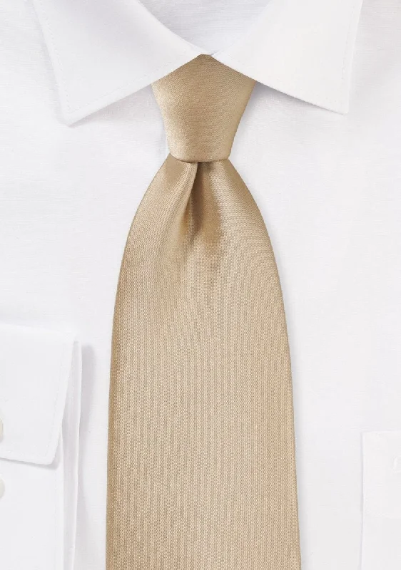 Classic men's tie with solid color palette-Oatmeal Solid Necktie