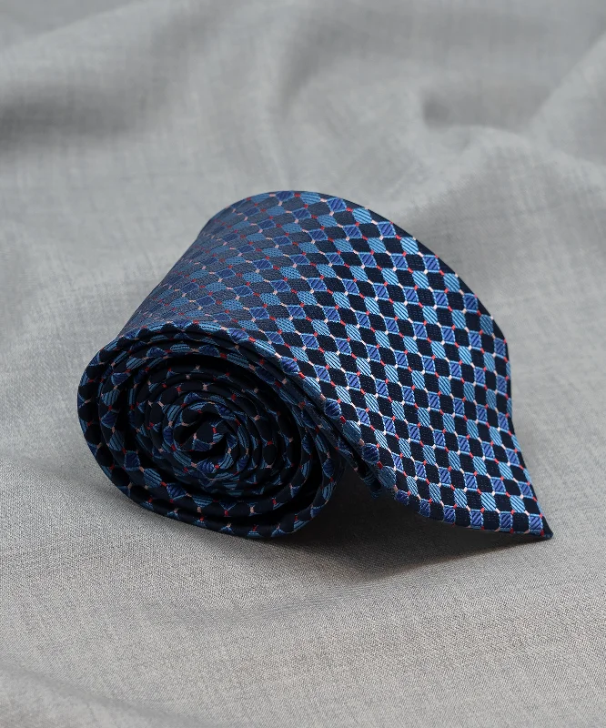 Men's tie with subtle dots and lines design-Old School Necktie