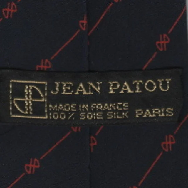 Designer men's tie with textured finish-Patou tie