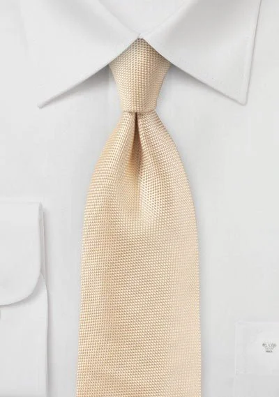 Classic men's tie with subtle designs for business-Peach Apricot MicroTexture Necktie