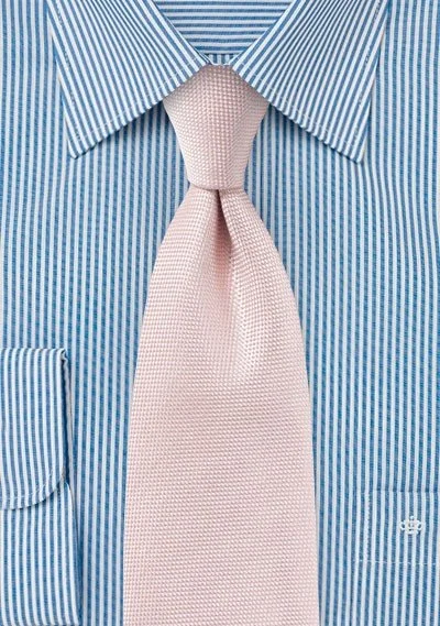 Men's tie for a formal holiday gathering-Peach Blush MicroTexture Necktie