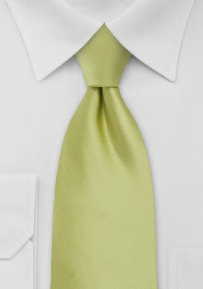 Best men's tie with modern flair for job interviews-Pear Solid Necktie