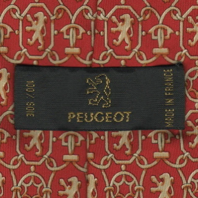 Men's tie with intricate jacquard design-Peugeot tie