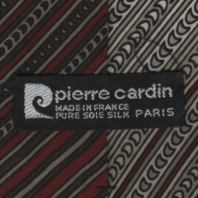 Men's tie with subtle stripes for formal wear-Pierre Cardin tie