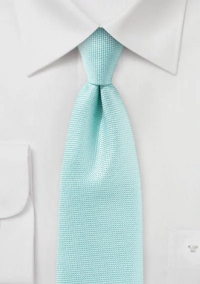 Unique men's tie for a wedding celebration-Pool Blue MicroTexture Necktie