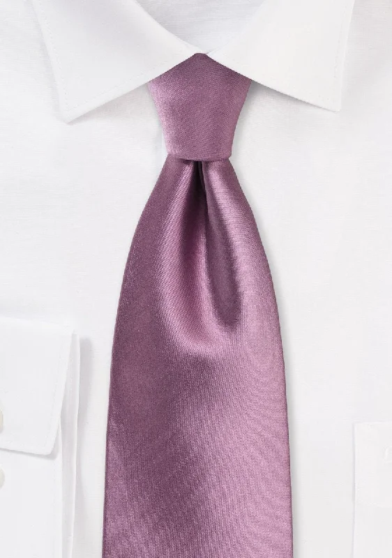 Men's tie for luxury outdoor events-Rose Solid Necktie