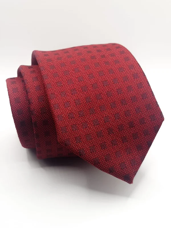 Men's tie with fine finish for upscale functions-Ruby Check Tie