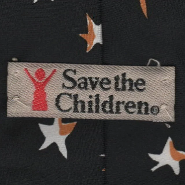 Men's tie with stripes for modern look-Save the Children tie