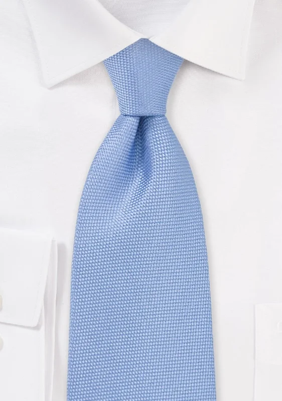 Best men's tie for casual work meetings-Sky Blue MicroTexture Necktie