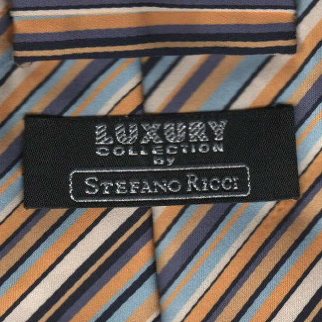 Men's tie with a solid color for interviews-Stefano Ricci tie