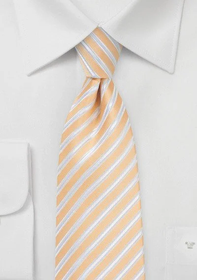 Men's tie with rich fabric texture-Sun Burst Summer Striped Necktie