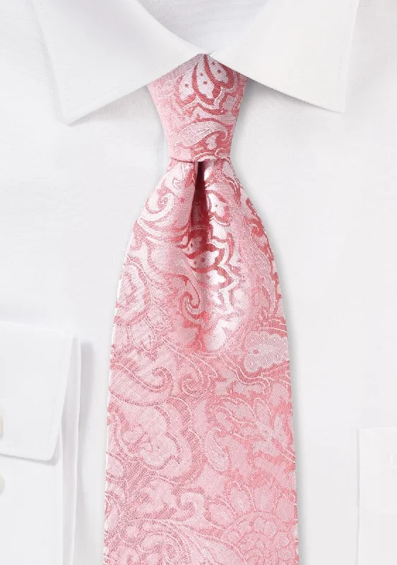 Men's tie with modern polka dot print-Tulip Floral Paisley Necktie