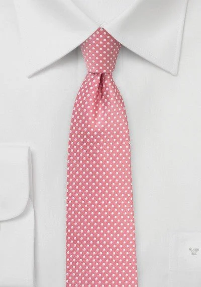 Men's tie for family holiday events-Tulip Pin Dot Necktie