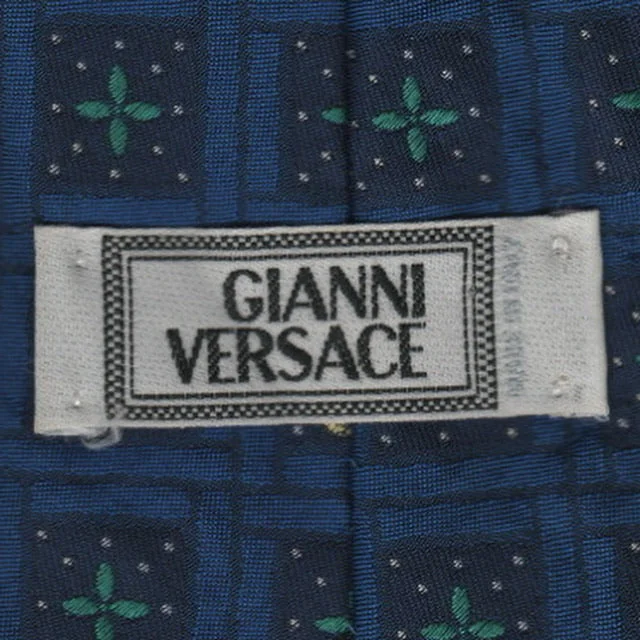 Men's tie with stripes and dots design-Versace tie