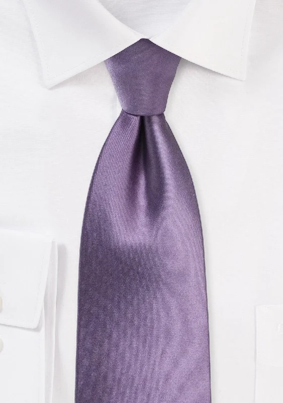 Best men's tie for a family celebration-Wisteria Solid Necktie