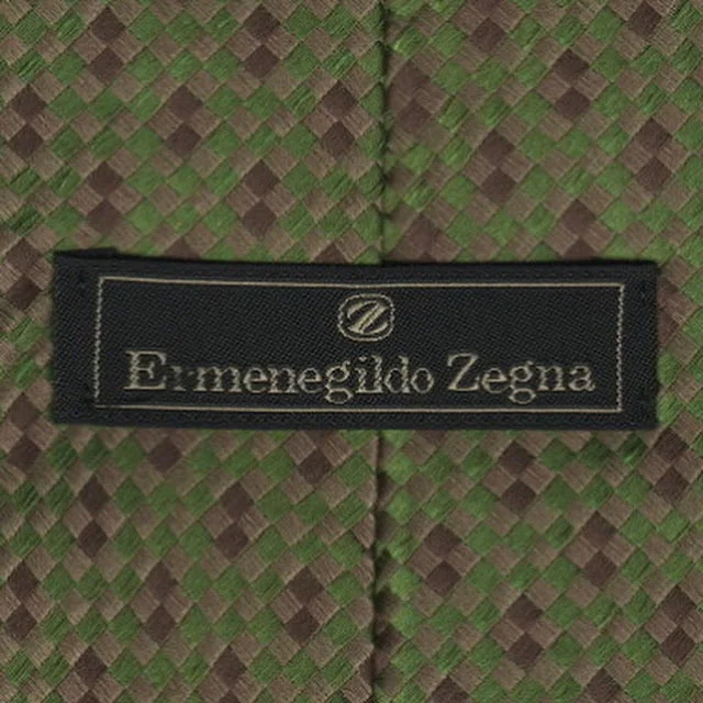 Men's tie with bold checks for casual wear-Zegna tie