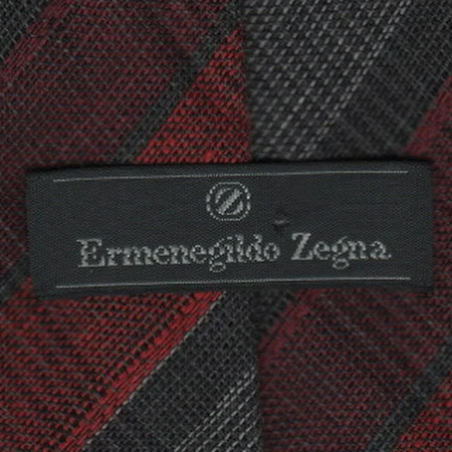 Luxury men's tie with subtle checks-Zegna tie