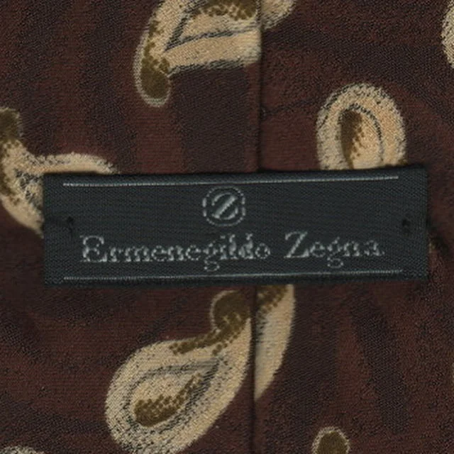 Stylish men's tie with a trendy chevron design-Zegna tie