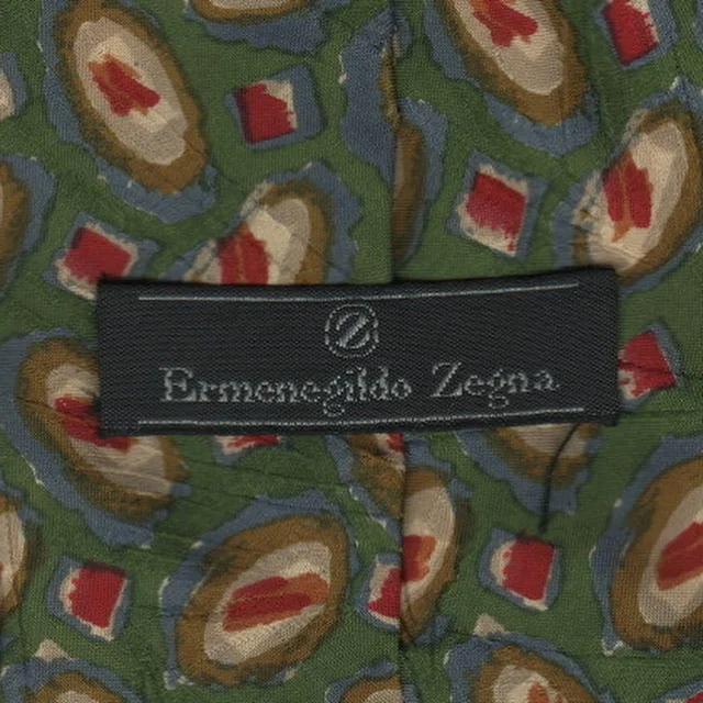 Men's tie with floral accents for a smart-casual look-Zegna tie