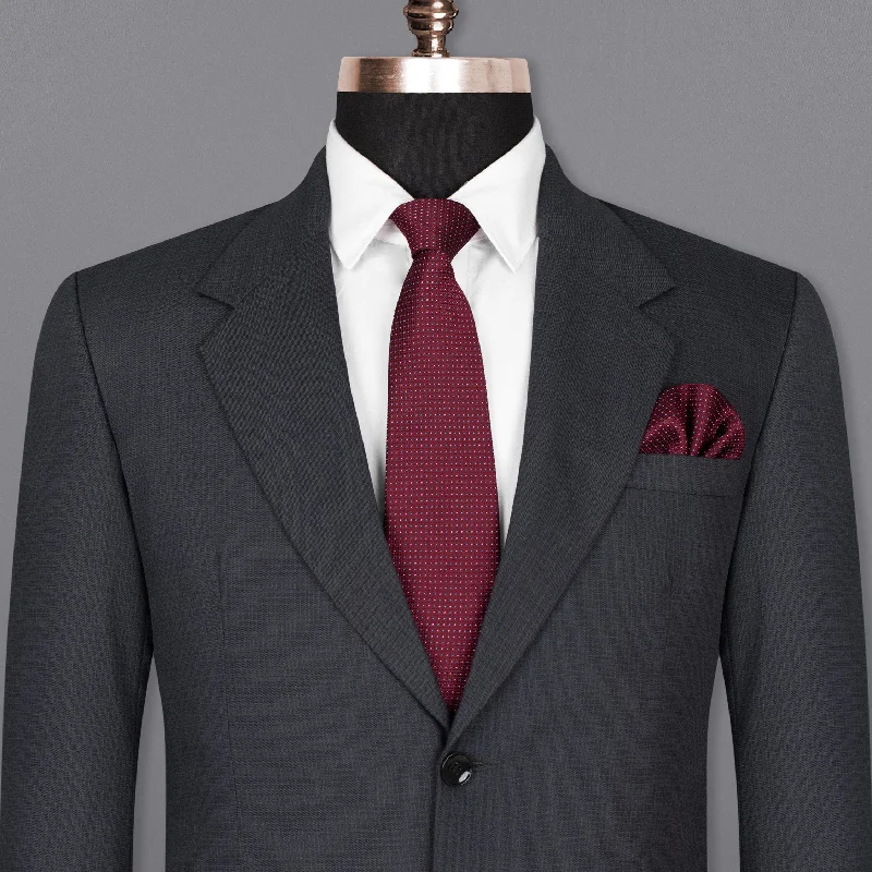 men's slim fit wool tuxedo suit -Baltic Sea Plaid Wool Rich Blazer