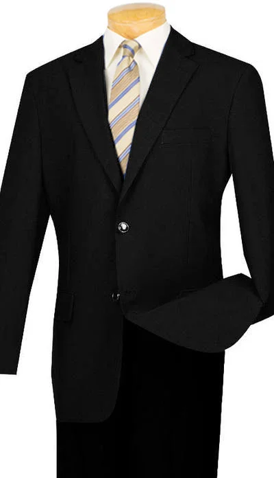 men's wool tuxedo suit with pockets -Men's Black Regular Fit Everyday Blazer