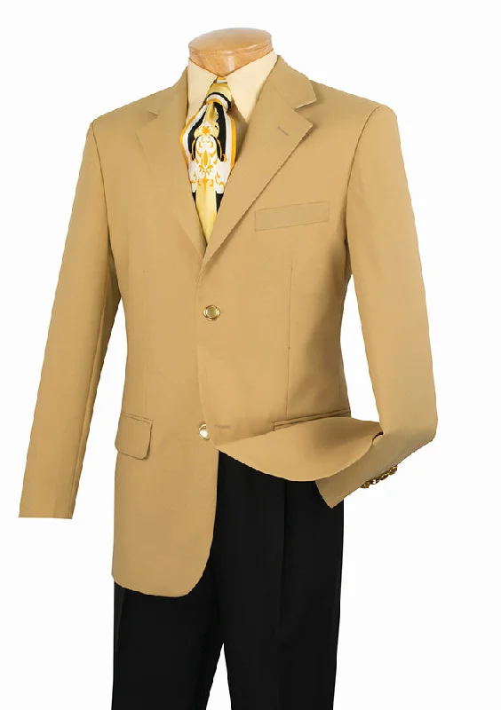 men's business tuxedo with tie set -Men's Gold Regular Fit Everyday Blazer