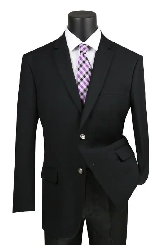 men's modern grey wedding tuxedo -Regular Fit Blazer 2 Button in Black