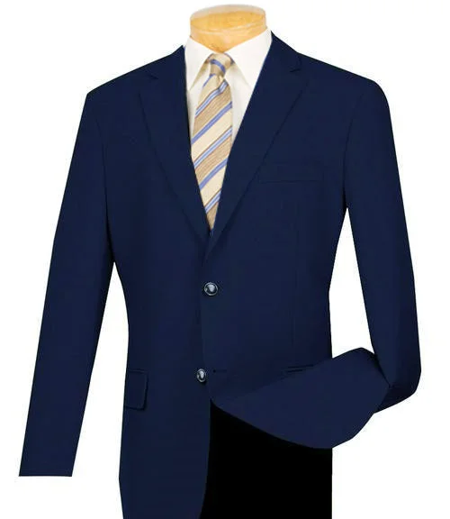 men's three-piece black tuxedo for weddings -Men's Navy Regular Fit Everyday Blazer