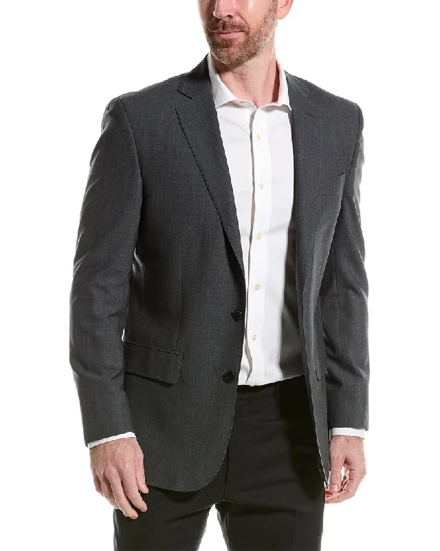 men's wool tuxedo suit with pockets -Brooks Brothers Classic Fit Wool-Blend Suit Jacket