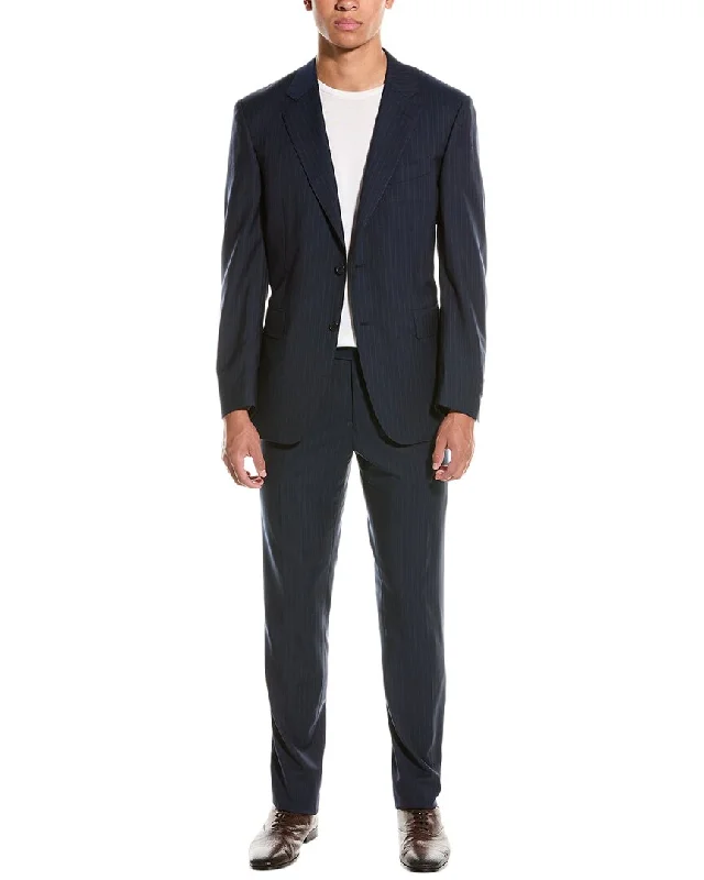 men's designer tuxedo suits for business -Canali 2pc Wool Suit