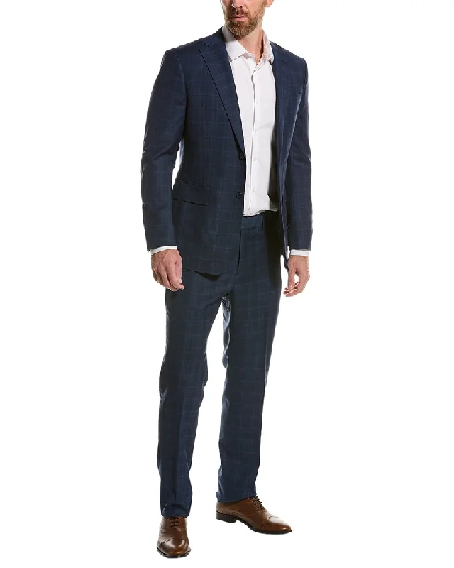 men's tailored wool business suit -English Laundry 2pc Suit with Flat Front Pant