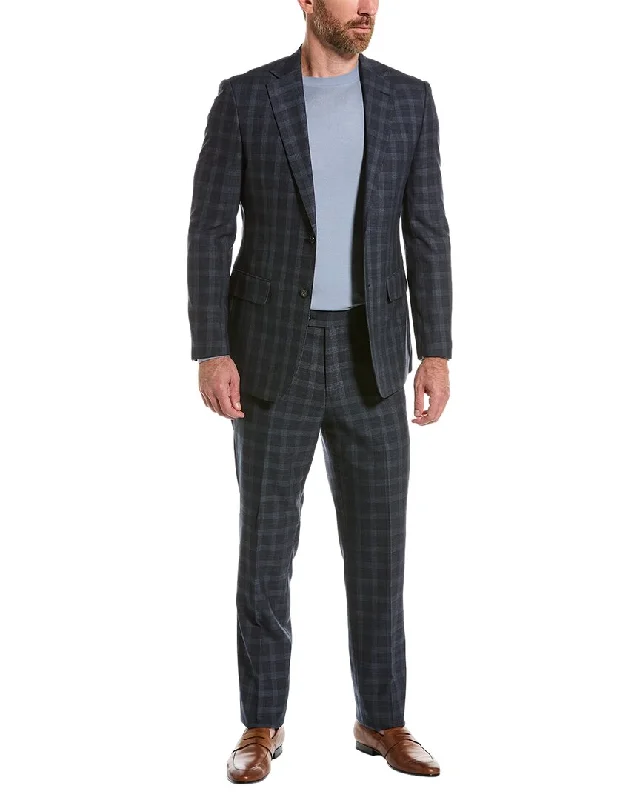 men's modern tuxedo for business meetings -English Laundry Suit with Flat Front Pant