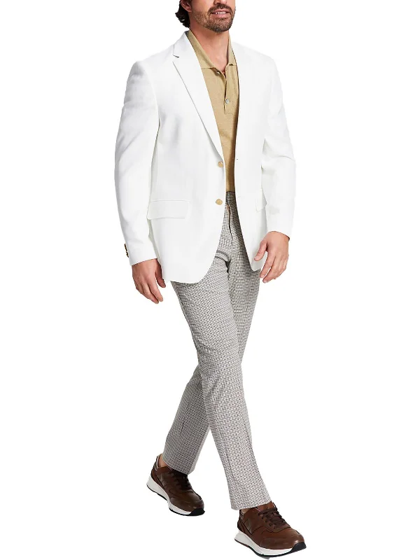 men's tailored tuxedo for business -Mens Woven Modern Fit Sportcoat