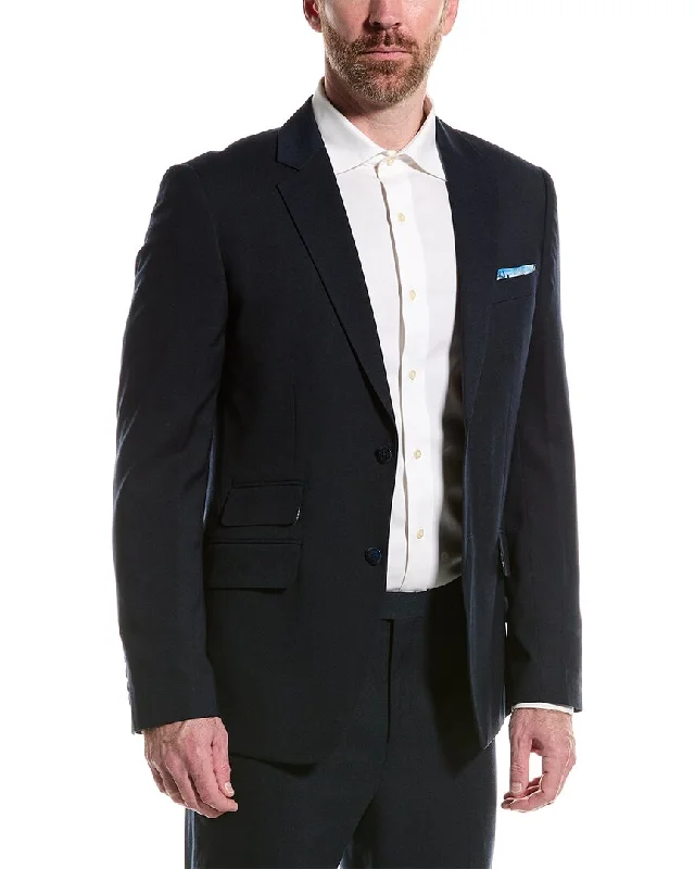 men's three-piece black tuxedo for weddings -Paisley & Gray Dover Jacket