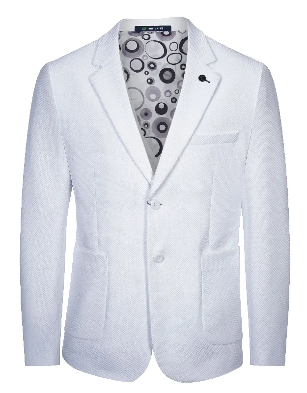 men's luxury wedding tuxedo jackets -Tom Baine Slim Fit Waffle Performance Stretch Solid Sport Coat