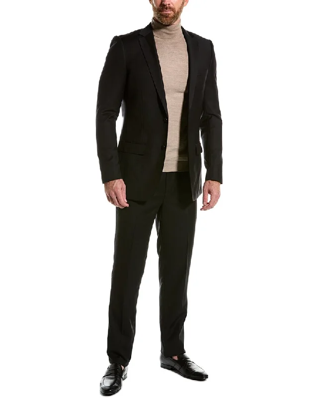 men's slim fit formal tuxedo jacket -Zanetti Porto Wool-Blend Suit